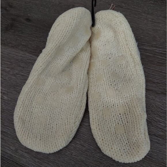 Joe Boxer Holiday Christmas Reindeer Slipper Socks Shoe Size  4-10 - Picture 3 of 5